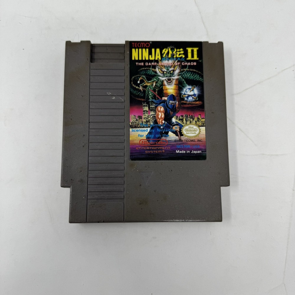 Ninja Gaiden 2 The Dark Sword Of Chaos NES Game Untested