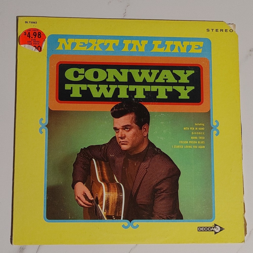 Conway Twitty Next In Line LP Vinyl 12