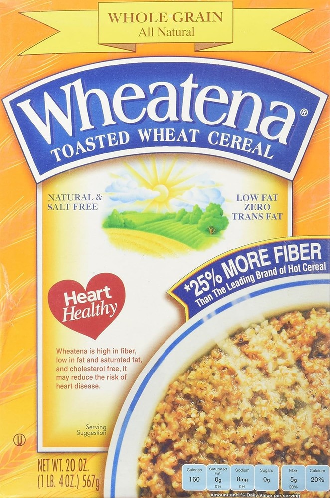 Wheatena Toasted Hot Wheat Cereal 20 oz Pack of 6 20 Ounce (Pack 6)
