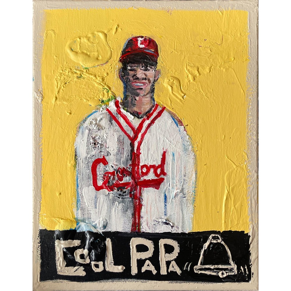 Cool Papa Bell 11x14in Acrylic Canvas Art by Sergio Santos