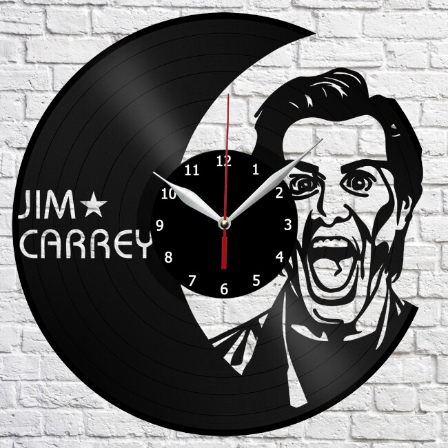 Jim Carrey Vinyl Record Wall Clock Home Fan Art Decor 12'' 30 cm 4583