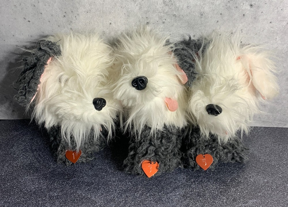 RARE SET 1997 - Toys by Daphne Brand Golf Headcover Sheep Dog - 1, 3, & 5 Wood