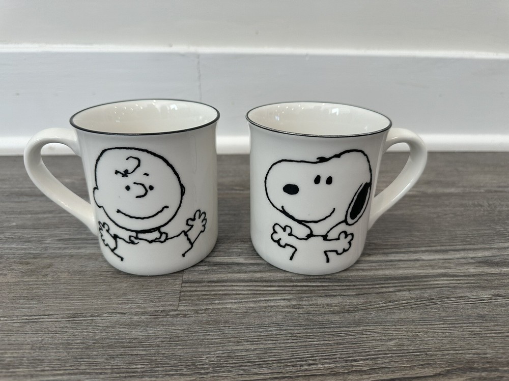 CORELLE COORDINATES SNOOPY & Charlie Brown Mug Cup 2P Set