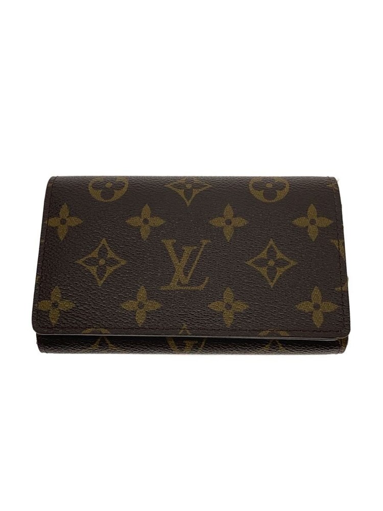 LOUIS VUITTON 1) Porte Monnaie Bi Tr sor Monogram Canvas PVC BRW Allover Women s