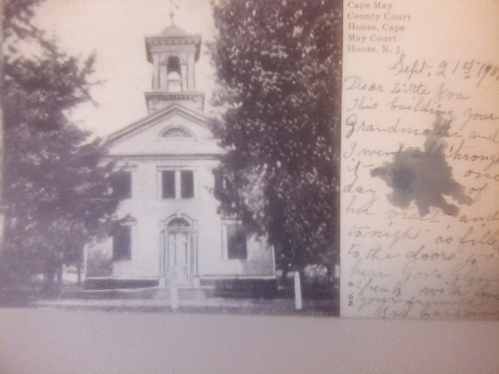 NJ Postcard Cape May Court House County Court House ,Cape May Court House, N.J.