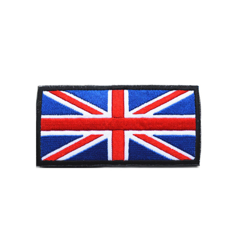 Sewing Patches British Flag Elements Embroidery Decal Jeans