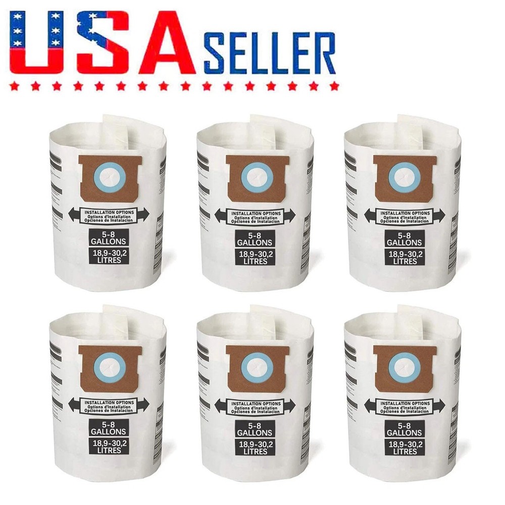 For Shop Vac 90661 Craftsman Bags 5 6 8 Gallon ShopVac