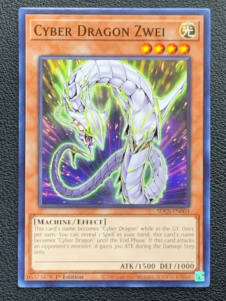 Cyber Dragon Zwei SDCS-EN004 1st Edition YuGiOh Card-image