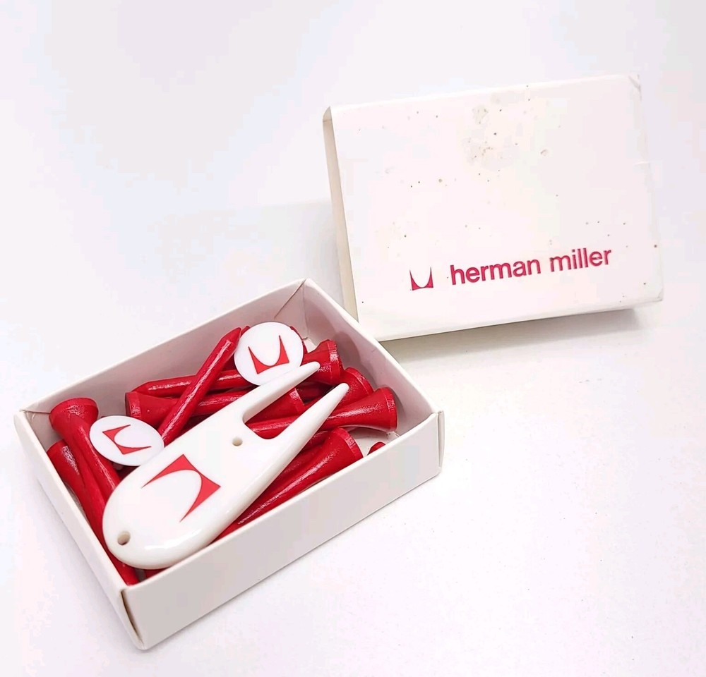 MCM herman miller Golf Tee Pack Ball Marker Divot Tool Vintage