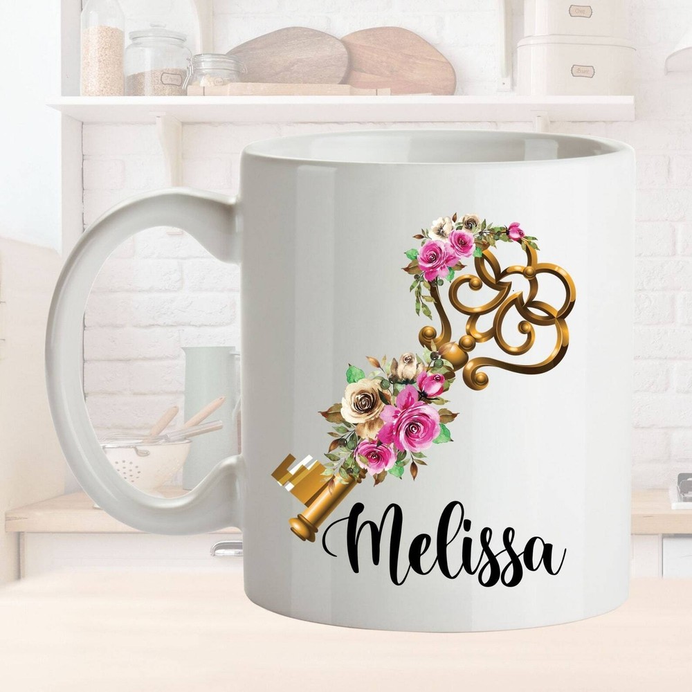 Personalized House Key Mug L Housewarming Gift Idea L For Birthday Christmas