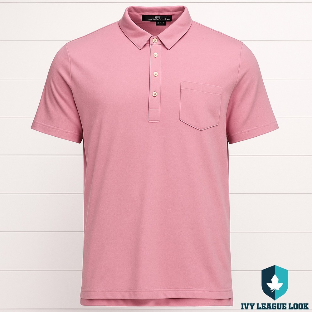 RLX Ralph Lauren Pink Stretch Performance Polo Golf Shirt Mens XL
