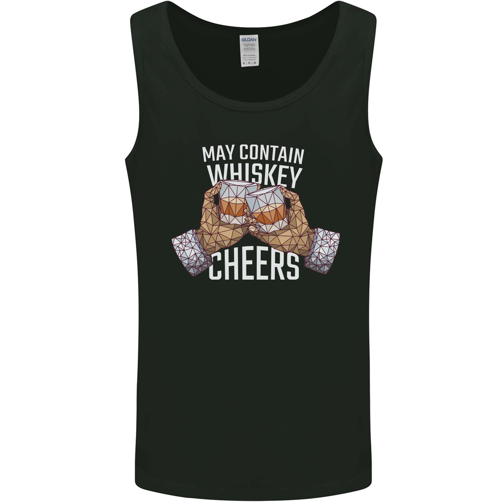 Funny Whiskey Lover's Vest Tank Top for Men - May Contain Whiskey  
