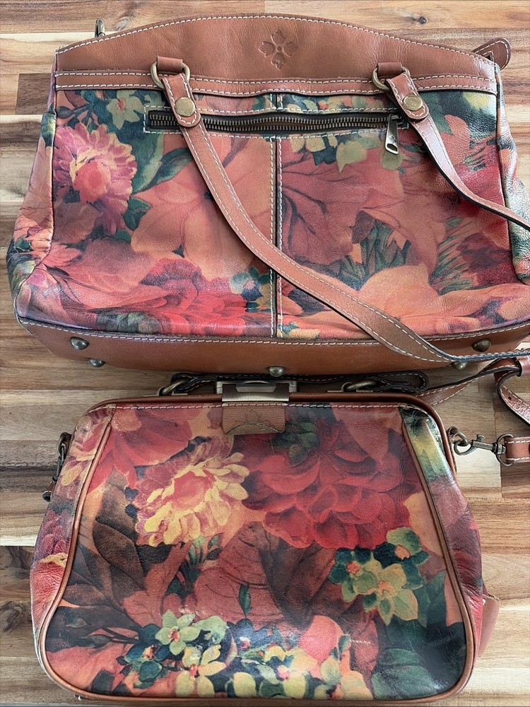 Patricia Nash Hand Bags Floral Set Of 2 Used Good Condition