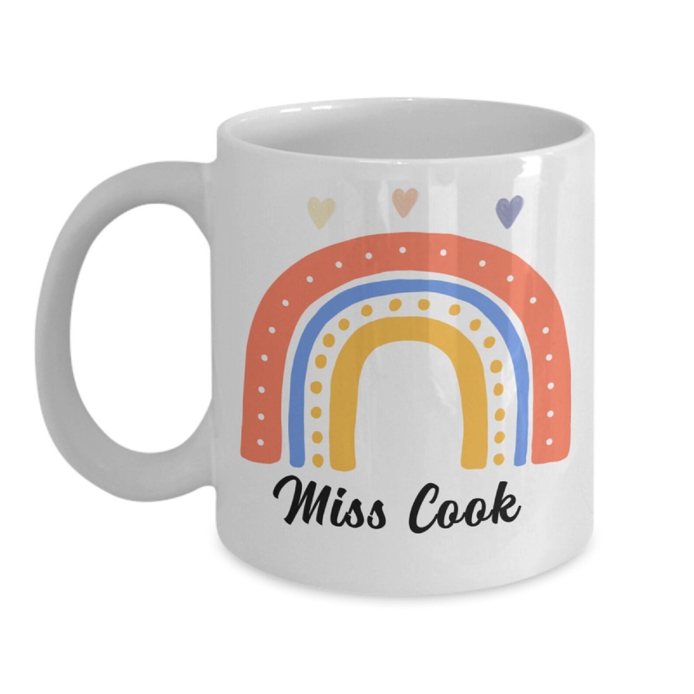 Personalized Teacher Mug Teacher's Assistant Rainbow Gift Cup End Of Semester