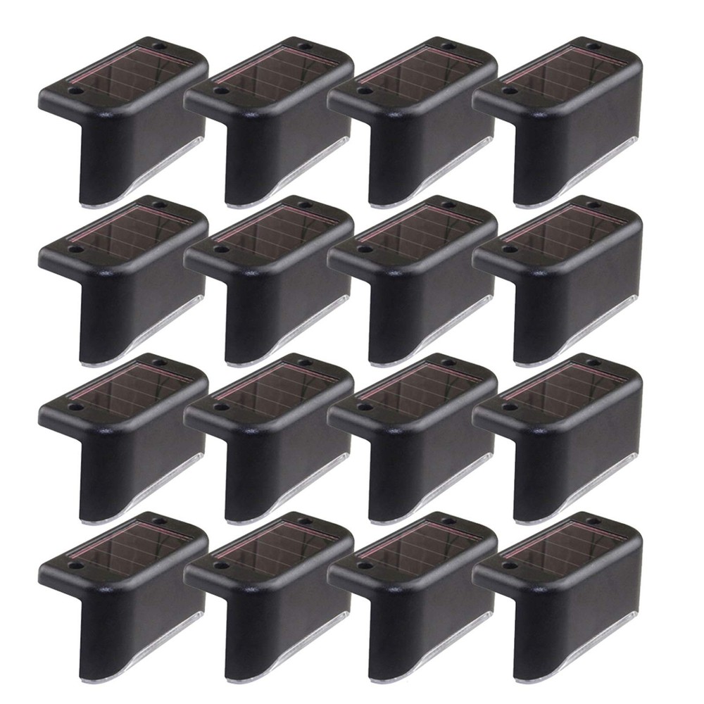 16 Solar LED Deck Lights for Stairs Patio Fence Garden Waterproof