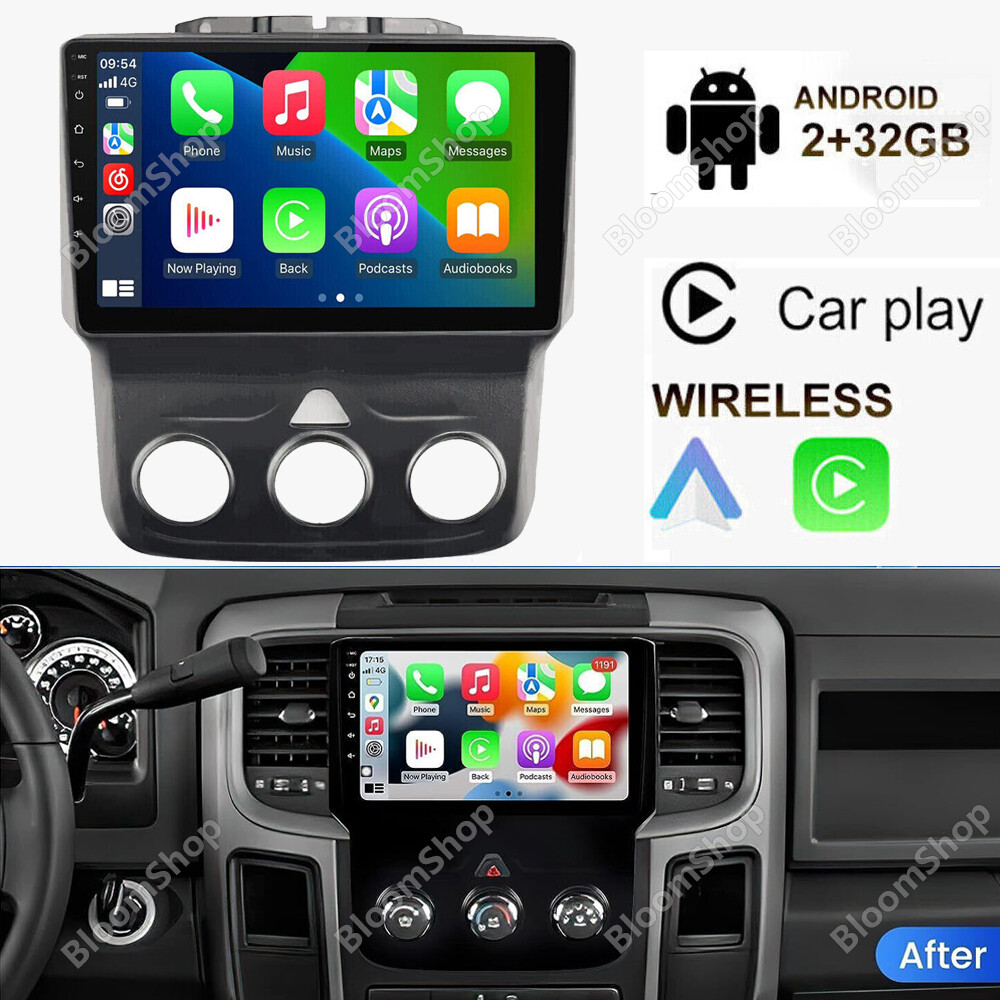 Car Radio Apple Carplay For 2014-2018 Dodge Ram 1500 2500 3500 Stereo 2016 2017
