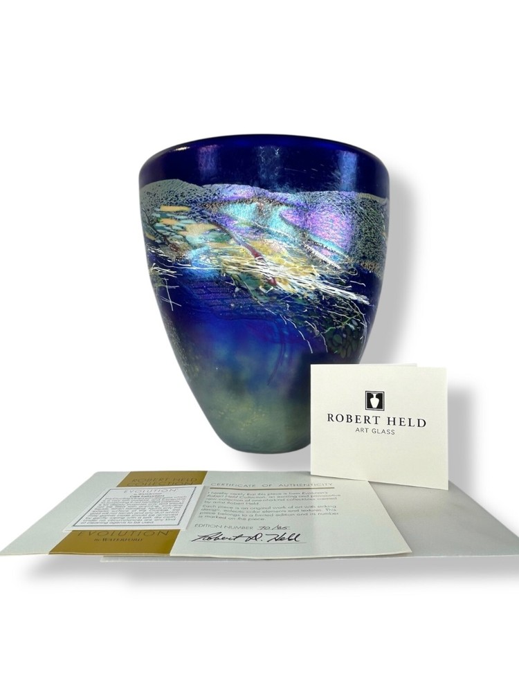 Robert Held Waterford Hand Blown Art Glass Crucible Evolution 24K GOLD 70/85