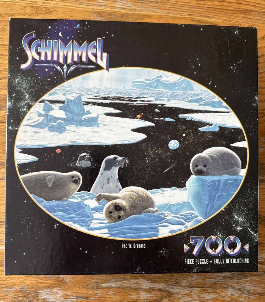 ARCTIC DREAMS 700pc Jigsaw Puzzle baby seals space planets Schimmel SEALED USA
