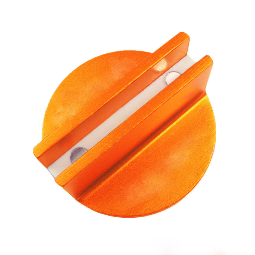Premium Slotted Universal Magnetic Jack Pad Pinch Weld Frame Rail Adapter Orange