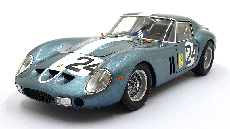 Kyosho 1/18 Scale KS08438D - Ferrari 250GTO #24 Sebring 1962 - Blue