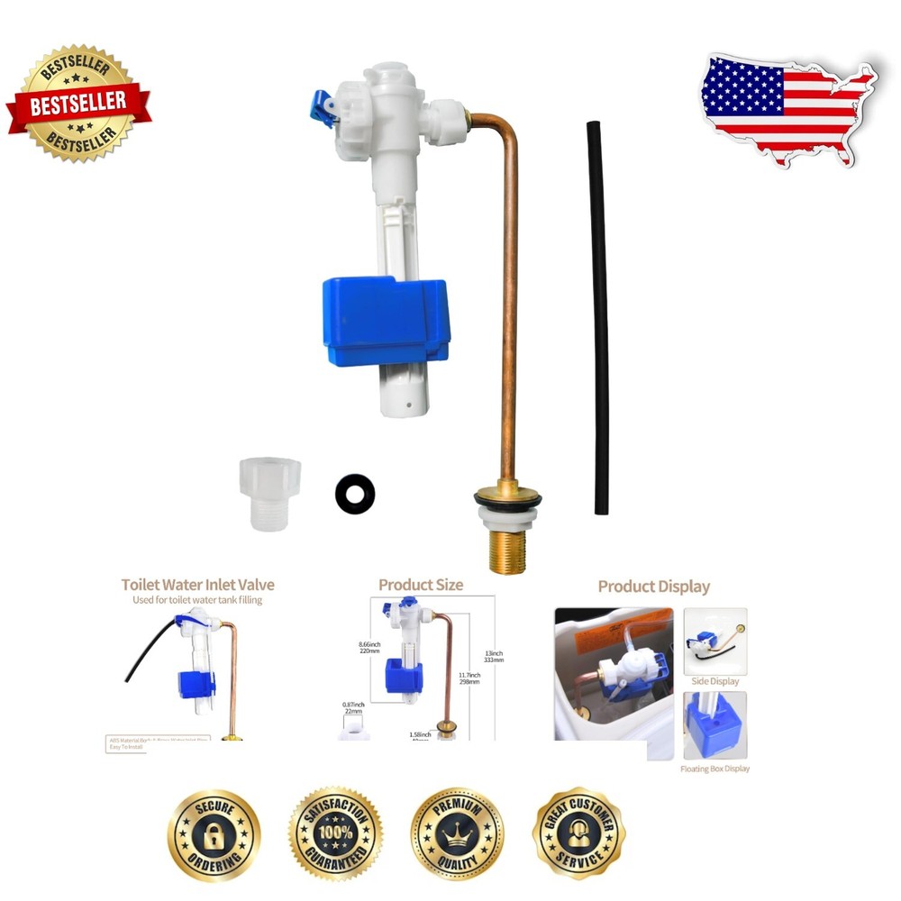 High-Quality Toilet Fill Valve Repair Kit with Silent Design - Easy Installation