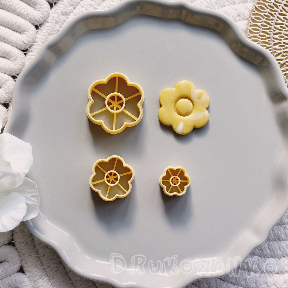 Flower Petal Nature Spring Tulip Rose 8 Polymer Clay Cutter For Earring