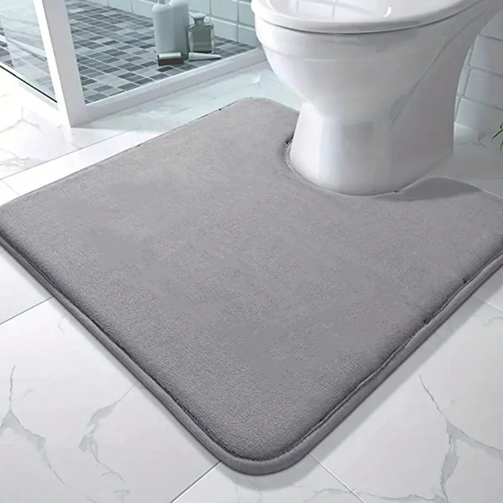Large Size Bathroom Mat U-shaped Bathroom Carpet Toilet Mat Home Decoration
