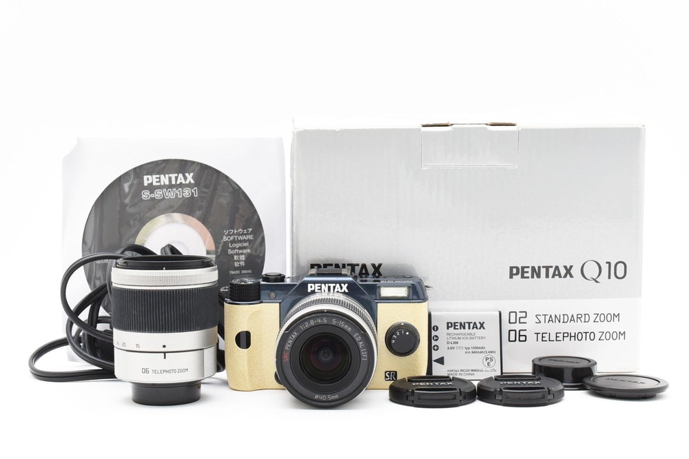 PENTAX Q10 Digital Camera [ 8757 shots ] & 2 Lenses Set (02 06) From JAPAN #2530