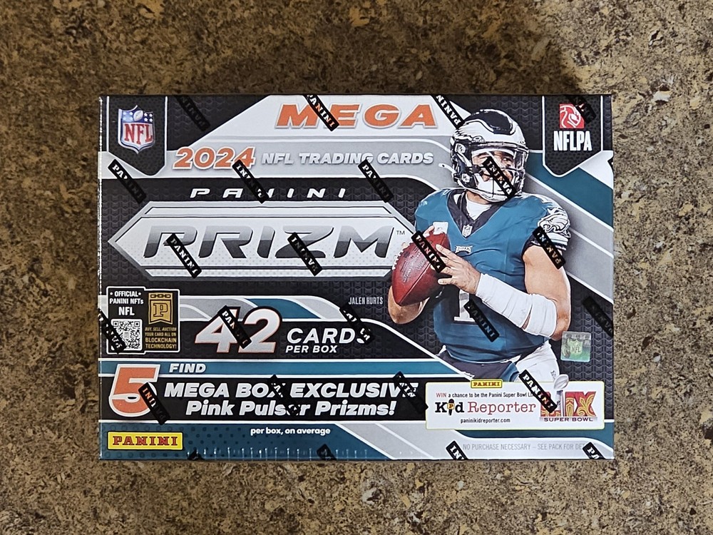 New Sealed 2024 Panini Prizm NFL Mega Box (Pink Pulsar Prizms)