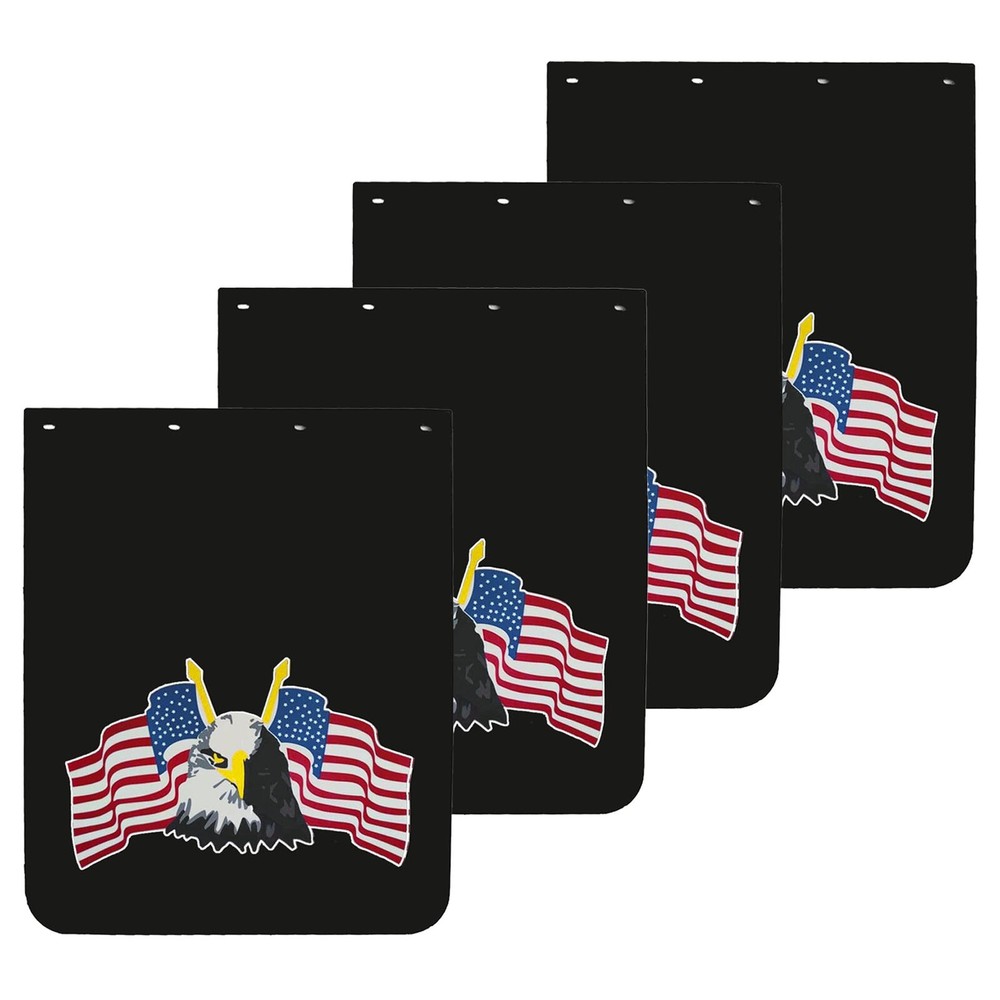 Heavy-Duty 24x30 Mud Flaps for Semi Trucks & Trailers Set of 4 3/16