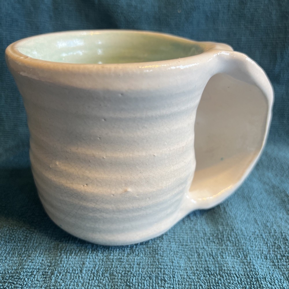 16oz Stoneware Ribbed Right Hand Warmer Mug by Bonnie McPhail with Jer 29:11 Design