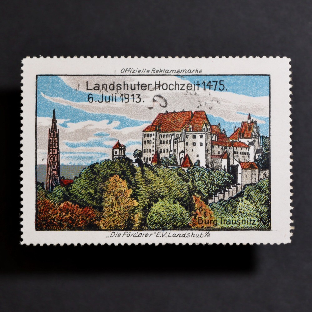 Poster Stamp * GERMANY * Landshut Wedding Landshuter Hochzeit