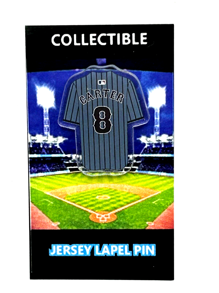 New York Mets Gary Carter jersey lapel pin-City Connect Collectable-FREE SHIP