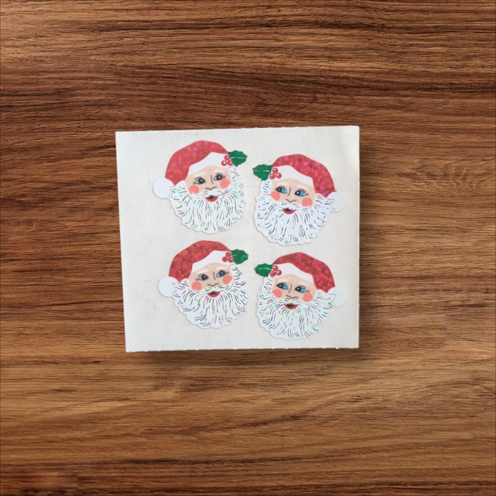Vintage Sandylion Santa Clause Sticker Mod, Vintage Christmas Stickers, Holiday