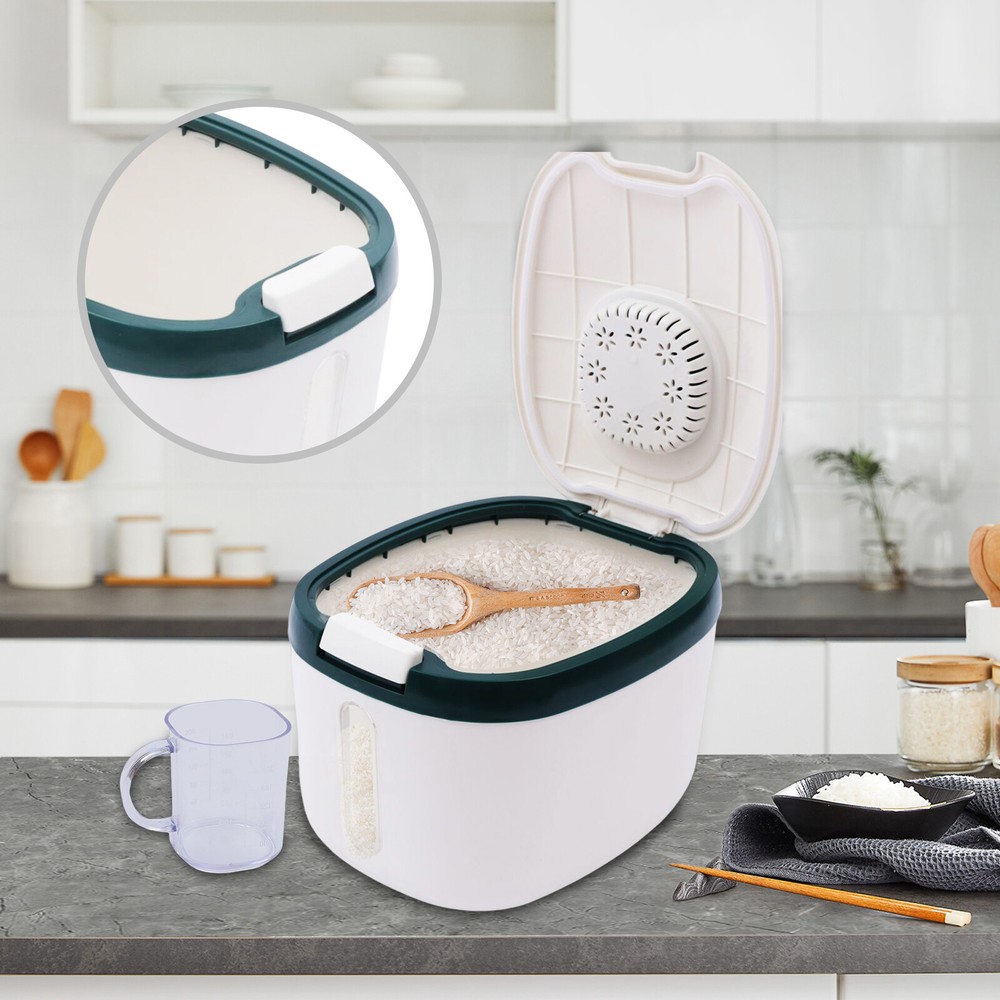 5KG/11LBS Rice Storage Container Food Container with Sealing Cereal W/ CUP