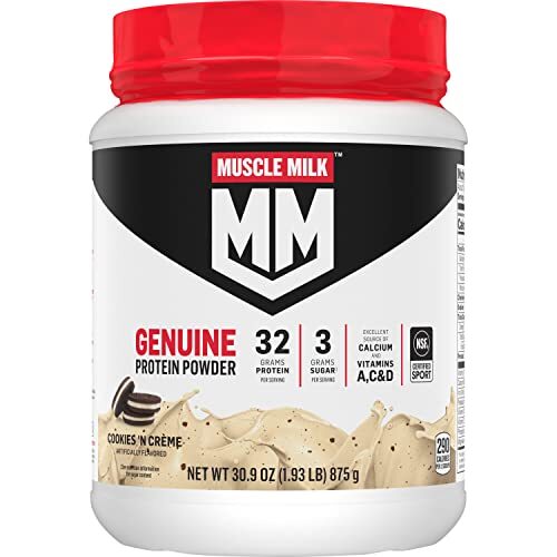 Protein Powder,1.93 Pounds,12 Servings,32g Protein, 3g Sugar, Vitamins A, C & D,
