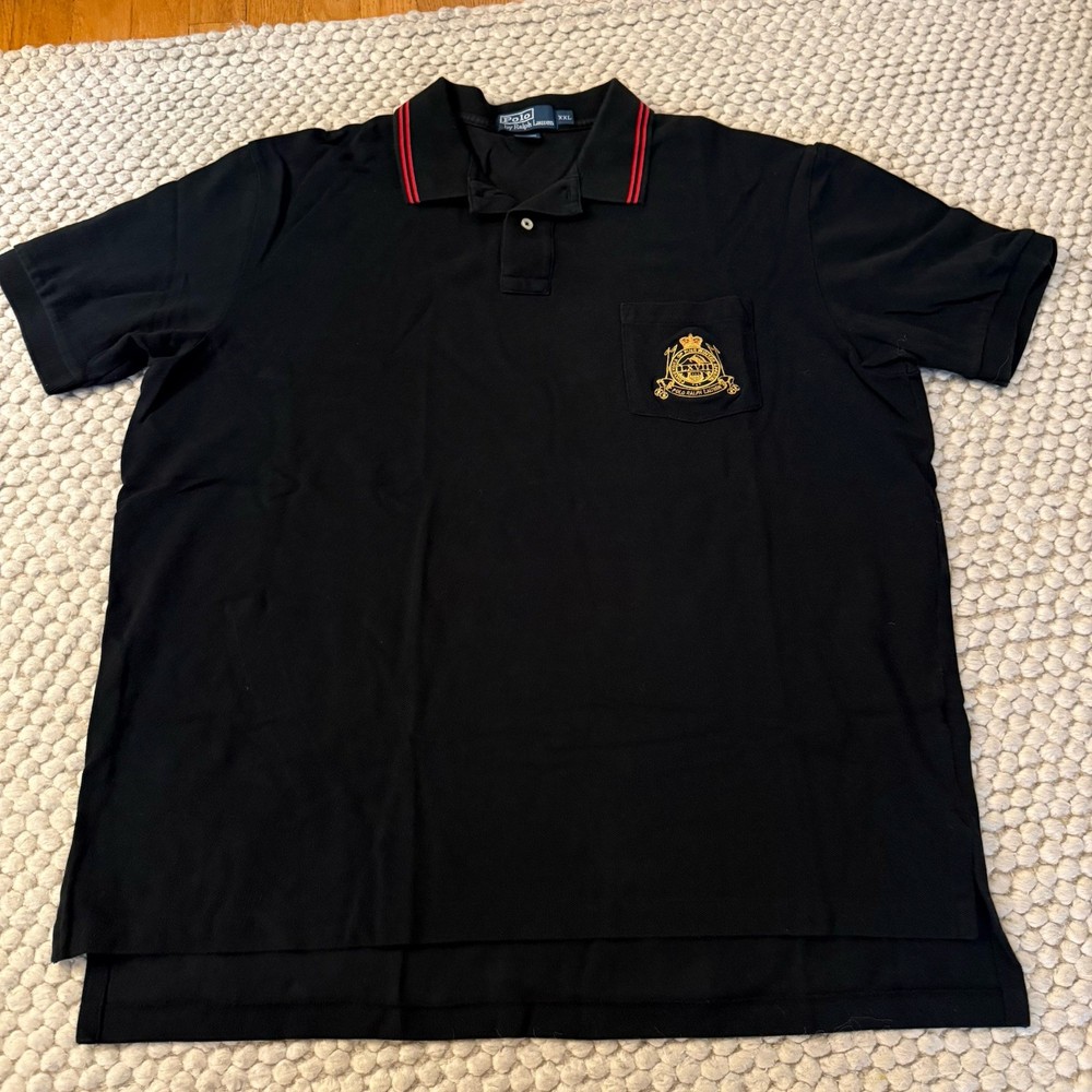 Vintage Polo Ralph Lauren Crest Polo Shirt Mens Size 2XL