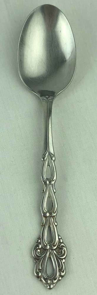 Oneida Community Stainless Chandelier Pattern Place Oval Soup Spoon 6 7/8