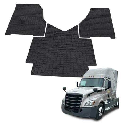 Custom Fit Heavy Duty Floor Mats for Freightliner Cascadia 2018-2023 Trucks