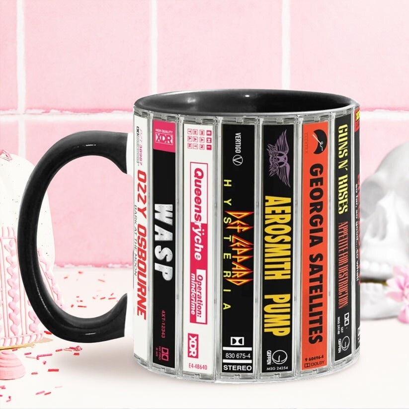 80s Metal Cassette Mug Perfect Gift for Rock Music Fans