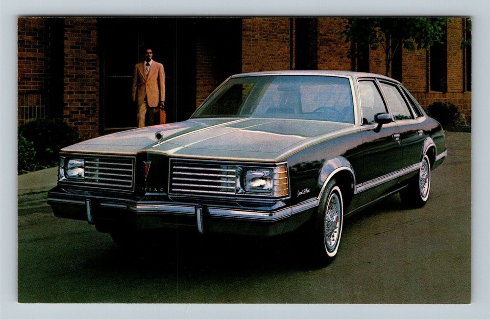 1980 Pontiac Grand Lemans Sedan, Automobile, Vintage Postcard