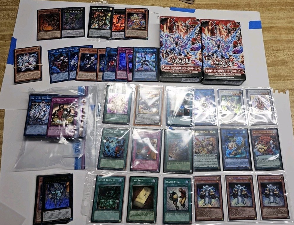 Bulk Yugioh Lot – 1600+ Cards 2 Structure Decks Super Quant Deck  