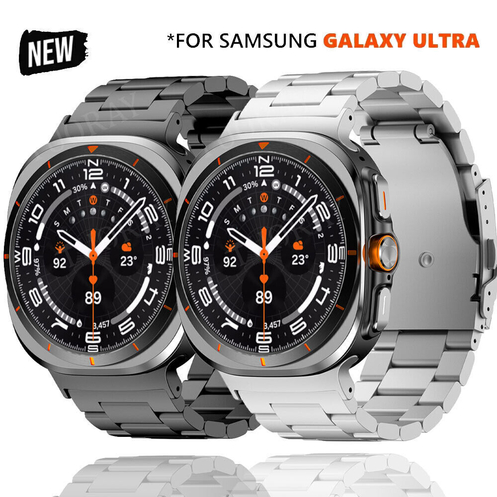 Luxury Strap For Samsung Galaxy Watch Ultra 47mm New Replace Titanium Metal Band