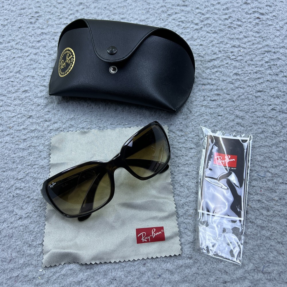 RAY BAN Sunglasses Tortoise Frame RB 4068 710/51 Gradient Brown Lenses + Case