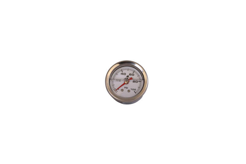 Aeromotive 0-100 PSI Fuel Pressure Gauge for High-Performance Vehicles