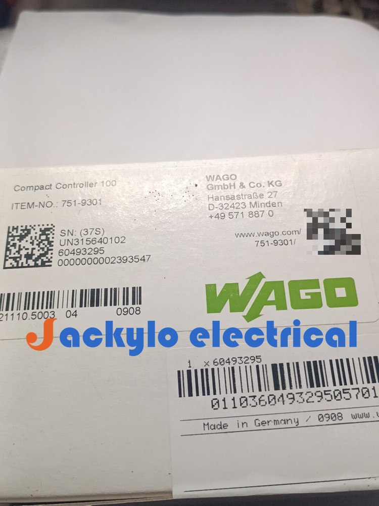1PC New Wago 751-9301 Compact Controller 100 PLC Processor 1-Year Warranty !