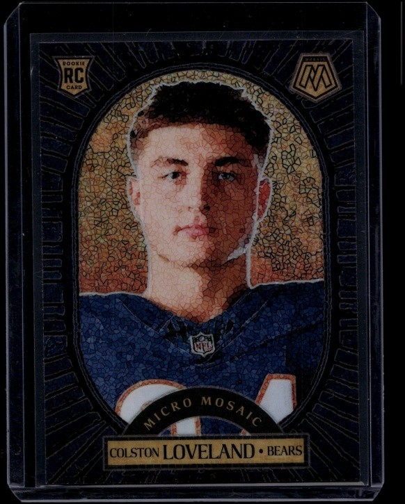 2025 Panini Mosaic Football Colston Loveland #22 RC Rookie Micro Mosaic