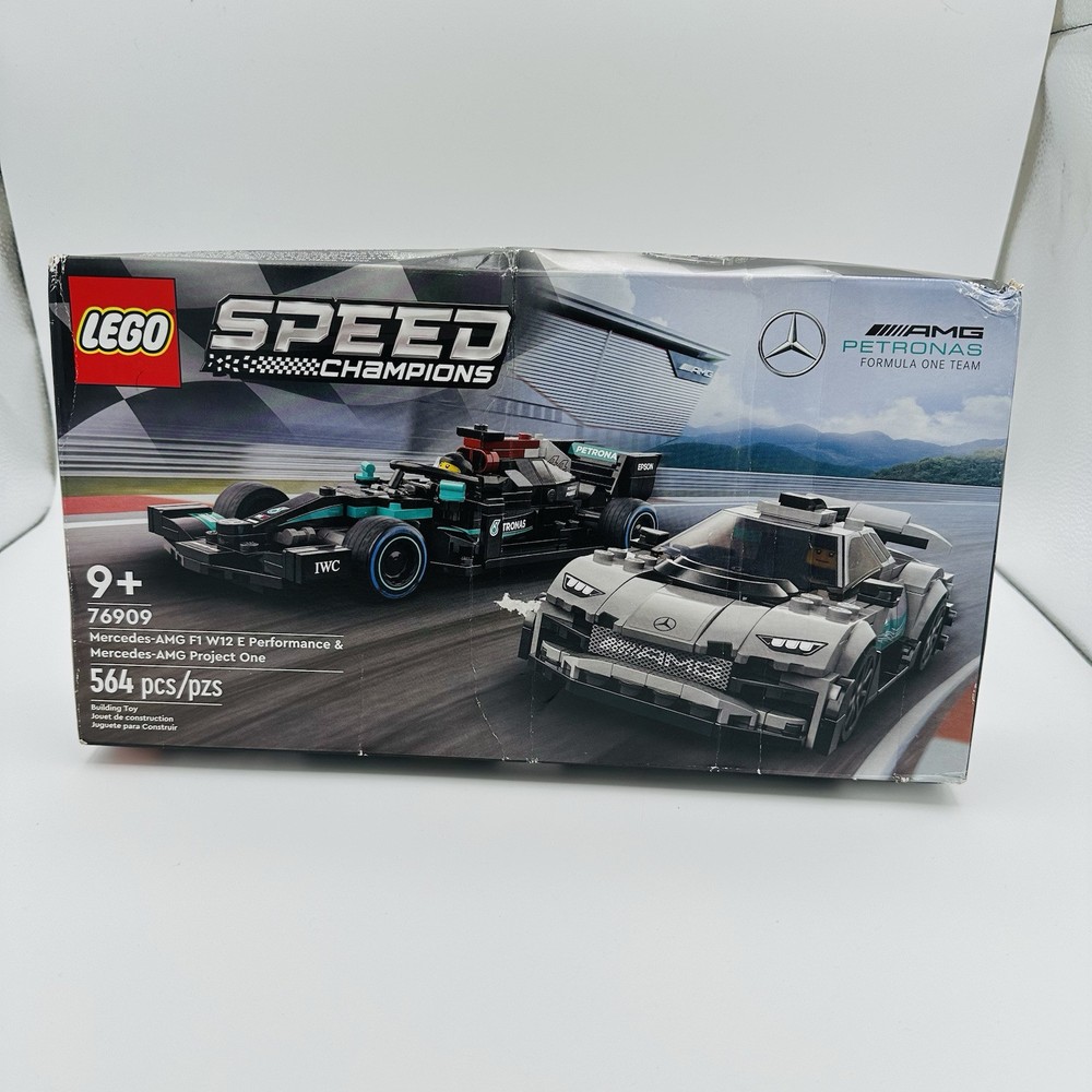 LEGO Mercedes-AMG F1 and Project One Race Car Building Kit 76909 564 Pieces New