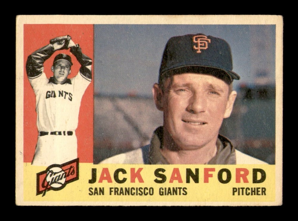 1960 Topps Set Break #165 Jack Sanford VG-EX *OBGcards*