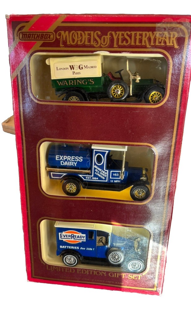 MATCHBOX MODELS OF YESTERYEAR 3 CAR LIMITED EDITION GIFT SET NEW IN BOX